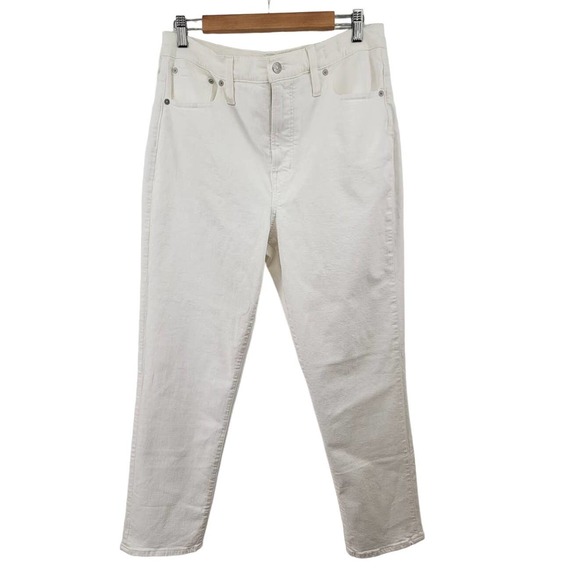 Madewell Perfect High Rise Vintage Jean 31 Tile White NWT - Picture 2 of 10